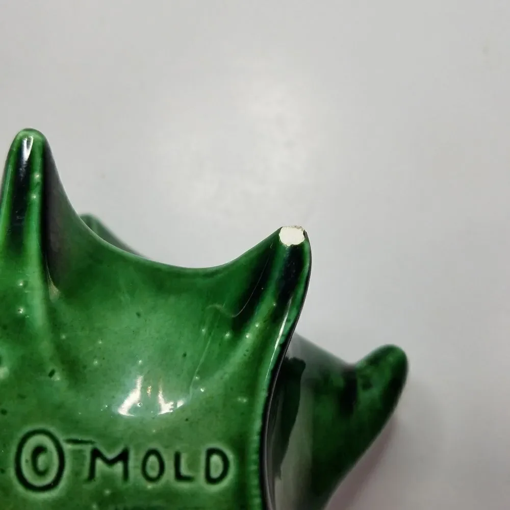 1980s Vintage Atlantic Mold Ceramic Christmas Holly Berry Small Bowl Dish